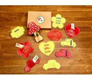 ITH Stickserie - 73 Glückwunschkarten mit Geldschlitz